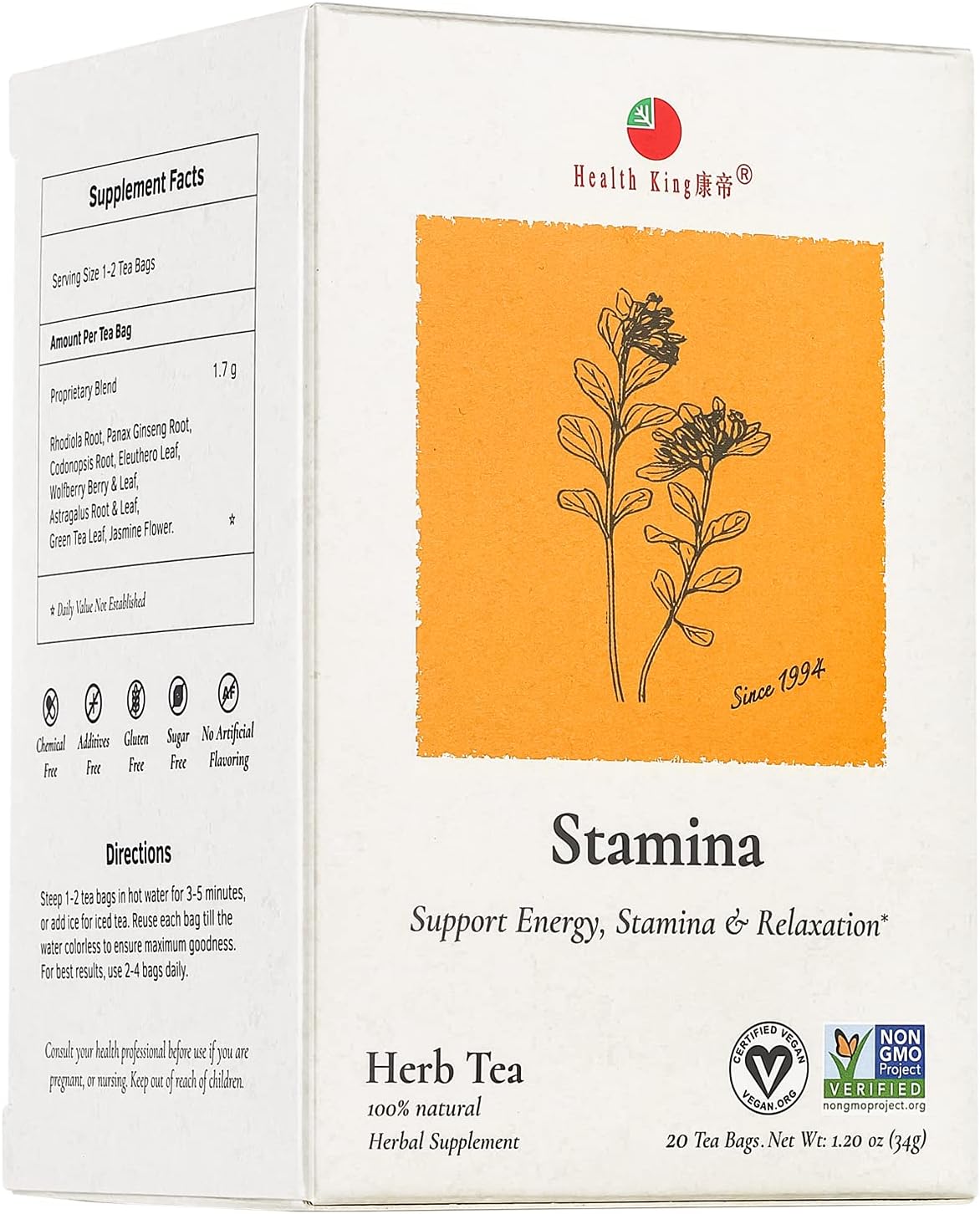 Health King Stamina Herb Tea – view 1